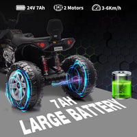24V 2 Seater Electric ATV, Four-Wheeled Dirt Quad Car