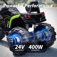 24V Kids ATV 4 Wheeler, Electric ATV Four Wheeler for Big Kids 3-8