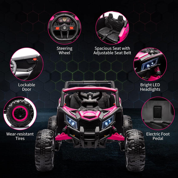 24V Kids Ride-On UTV Car, Remote Control, Ages 3+