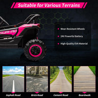24V Ride on UTV Car, Battery Powered Electric Vehicles, Kids UTV