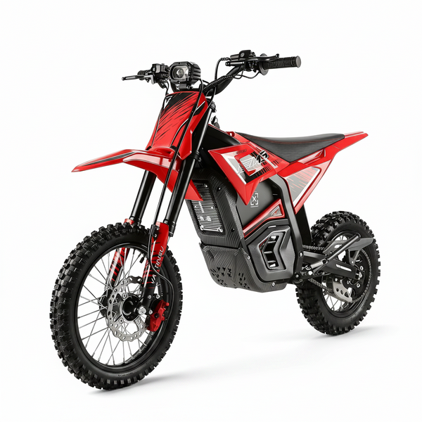 Electric Dirt Bike 3840W 48V for Adults Red